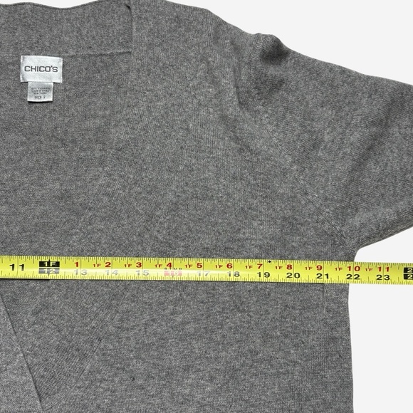 Chicos Cashmere Knit Pullover *Flaws - Picture 6 of 10